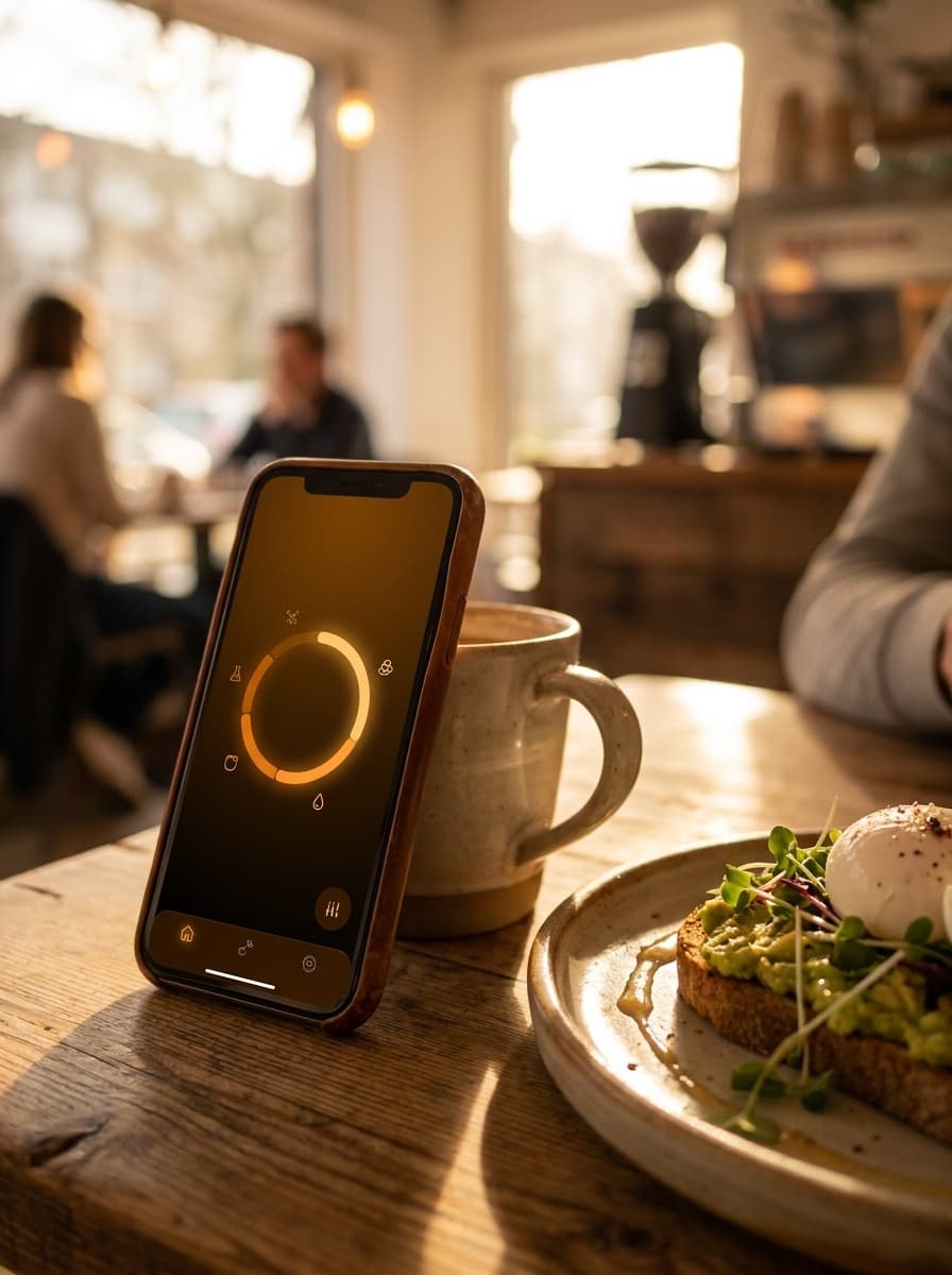 A quick scan at a cafe